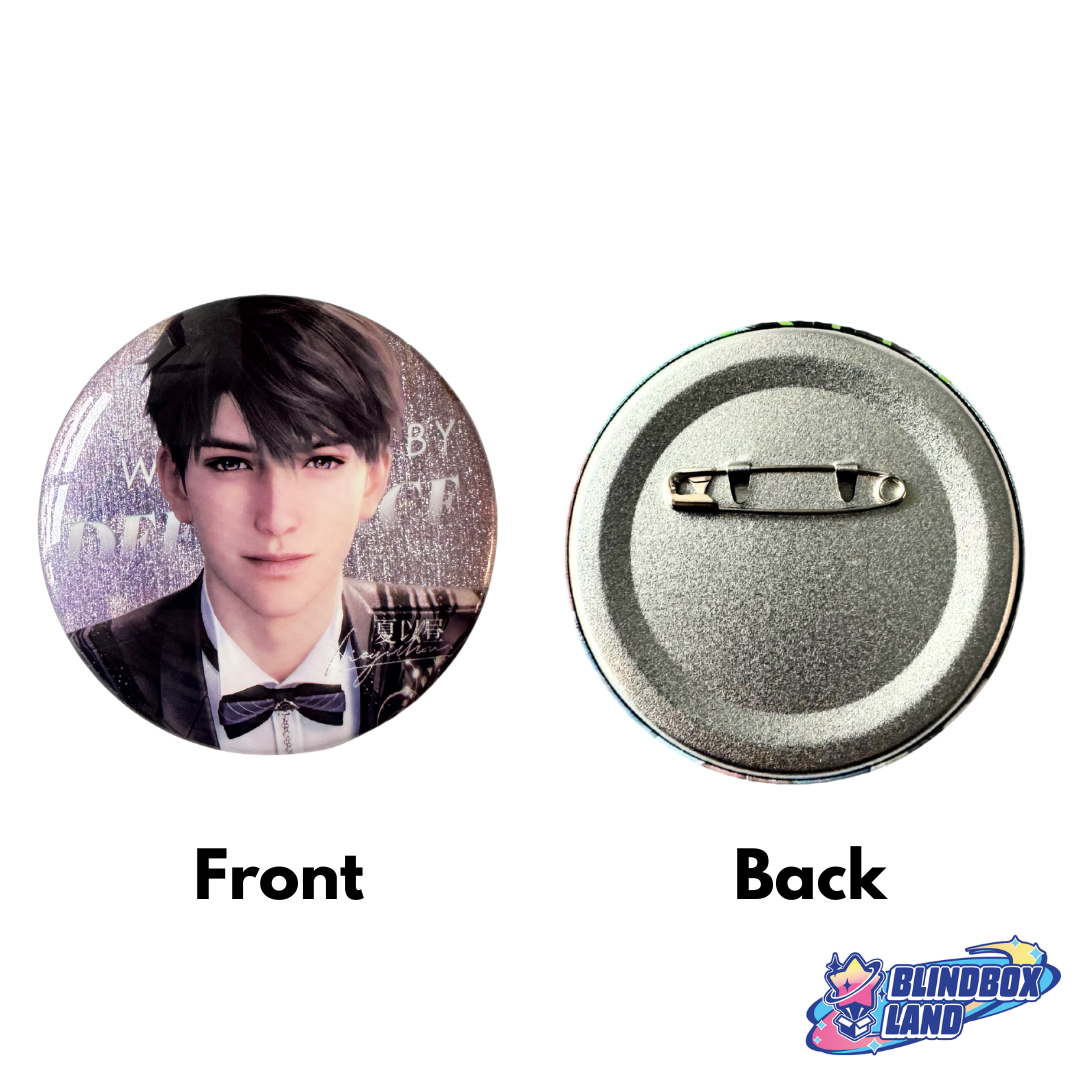 Love And Deepspace Button Tinplate Blindbox Land