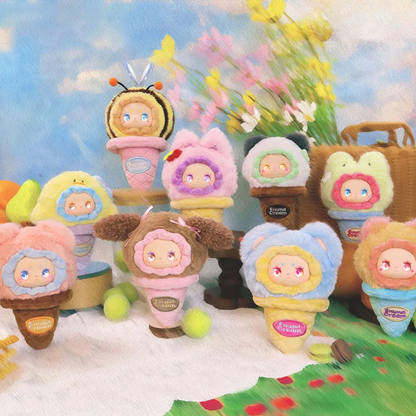 Lovely Emma Scoop Ice Cream Plush Keyring All Characters Blindbox Land