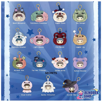 Maymei Crazy Circus Plush Keyring Series All Members Blindbox Land