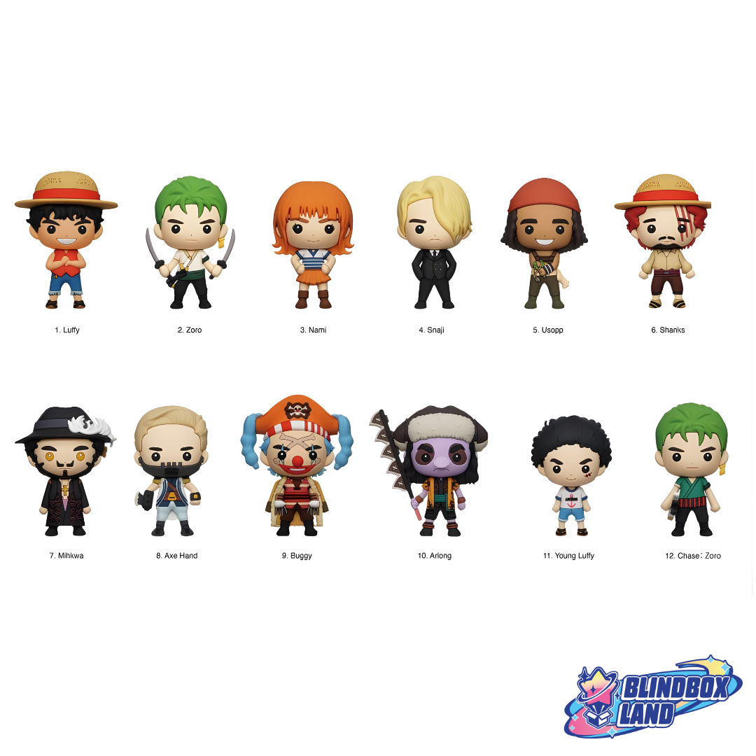 One Piece Figural Ball Keyring Blindbag All Characters Blindbox Land