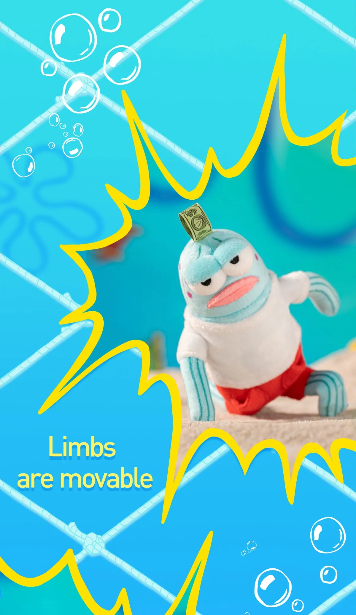 POPMART Bikini Bottom Buddies Fisch Whimsical Plüsch Blinboxland Meer