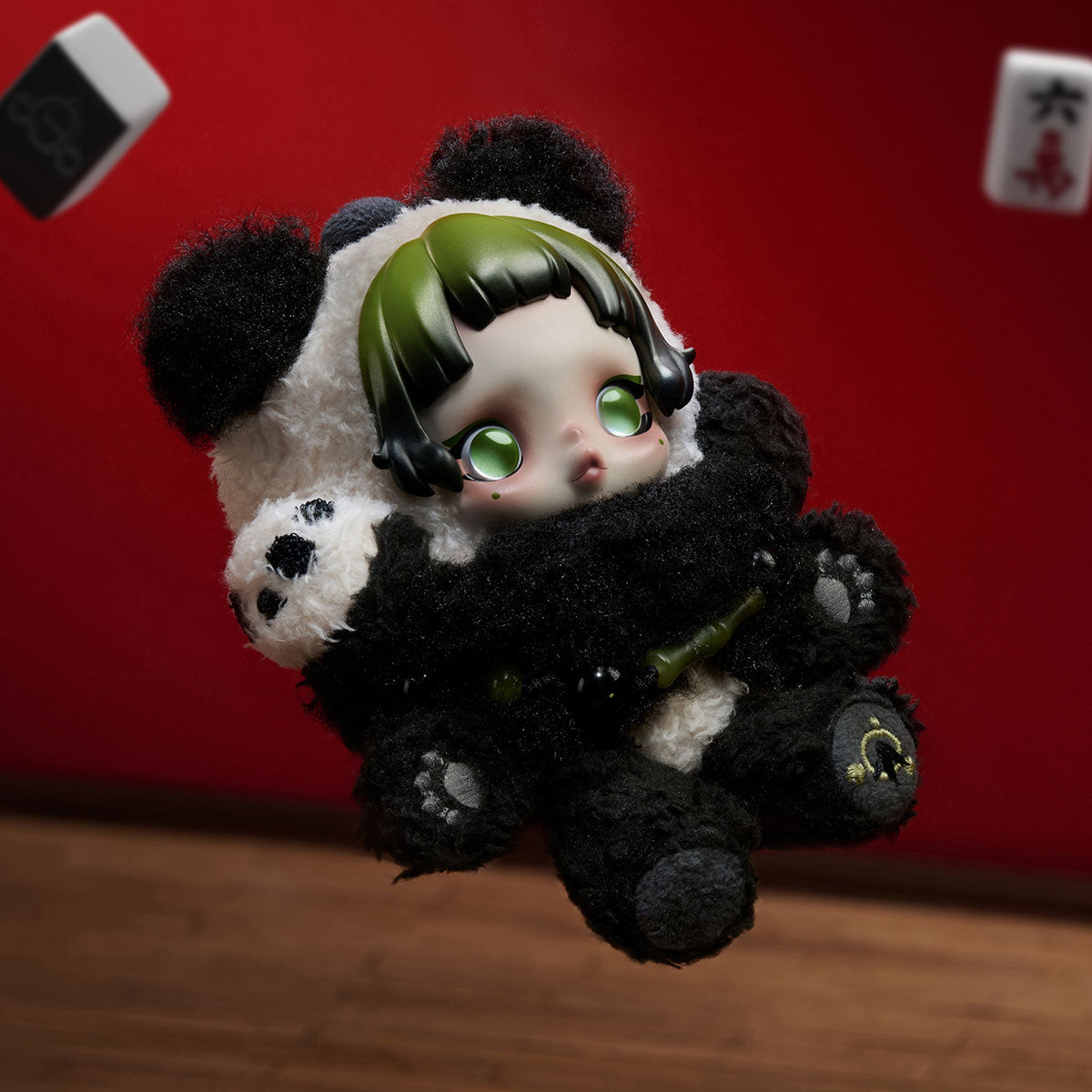 POPMART SKULLPANDA Lazy Panda Plush Doll Kawaii Anhänger Bagcharm Blindboxland