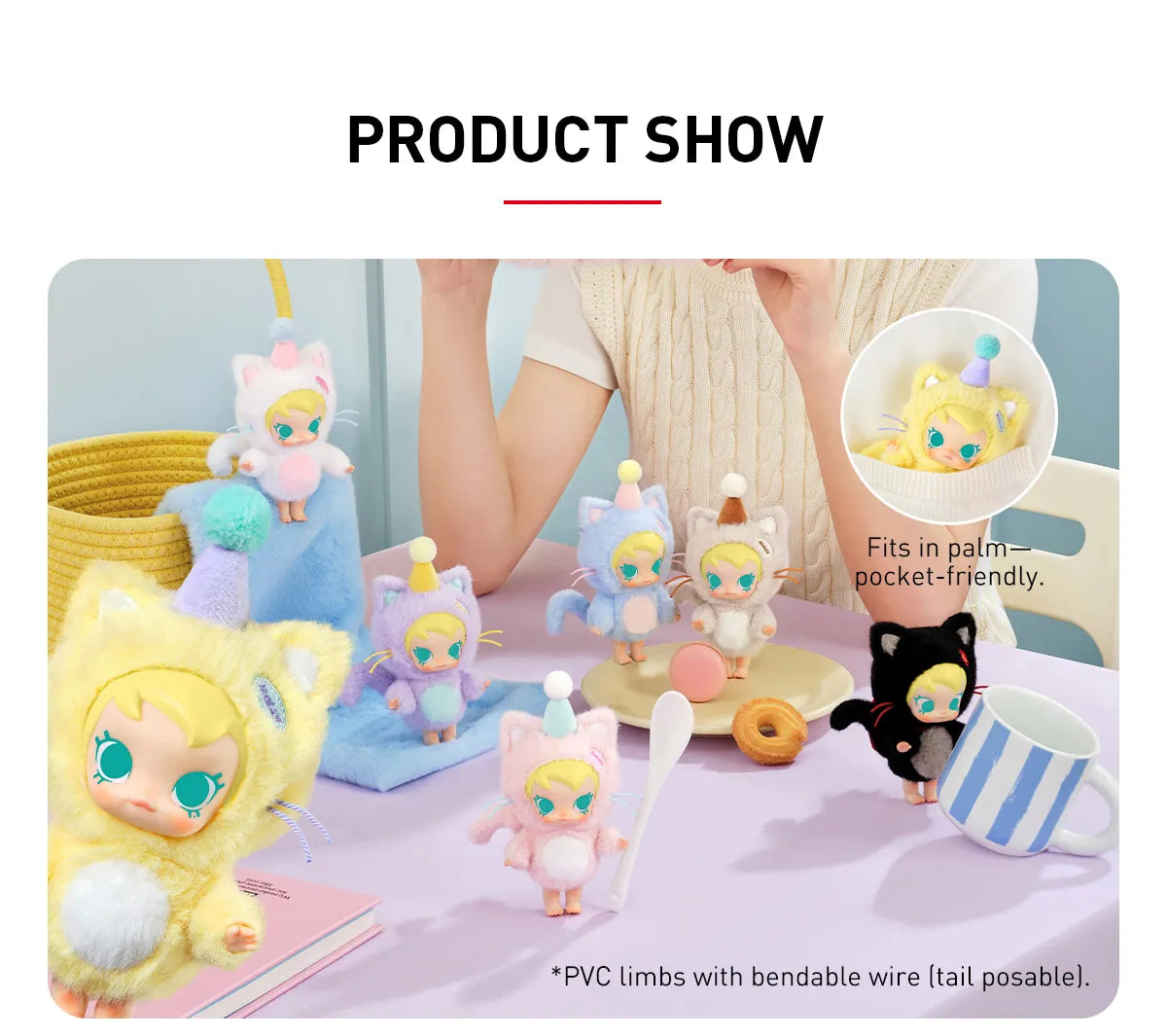POP MART Baby Molly Pockt Friends Series Product Show Blindbox Land