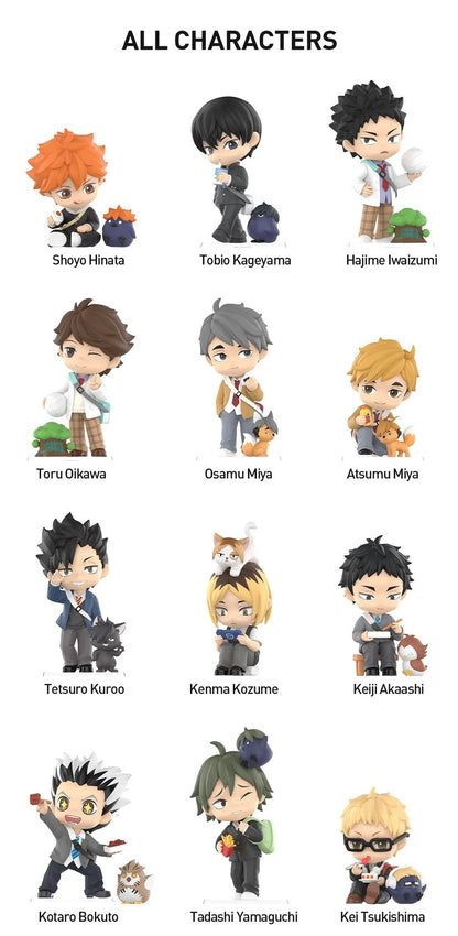 POP MART Haikyu!! Off Court Vibes Figure Alle Characktere aufgelistet Blindbox Land