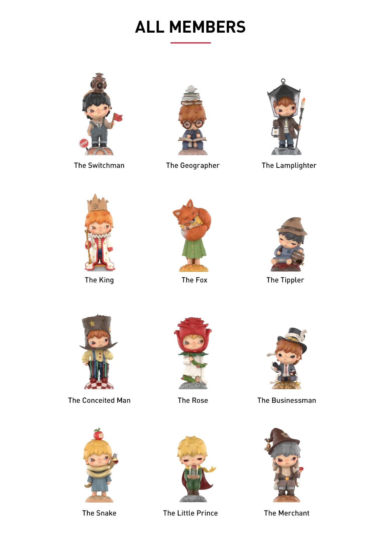 ポップマートHIRONO Le Petit Prince Hirono×Le Petit Prince Series Figures - POP MART (Germany)