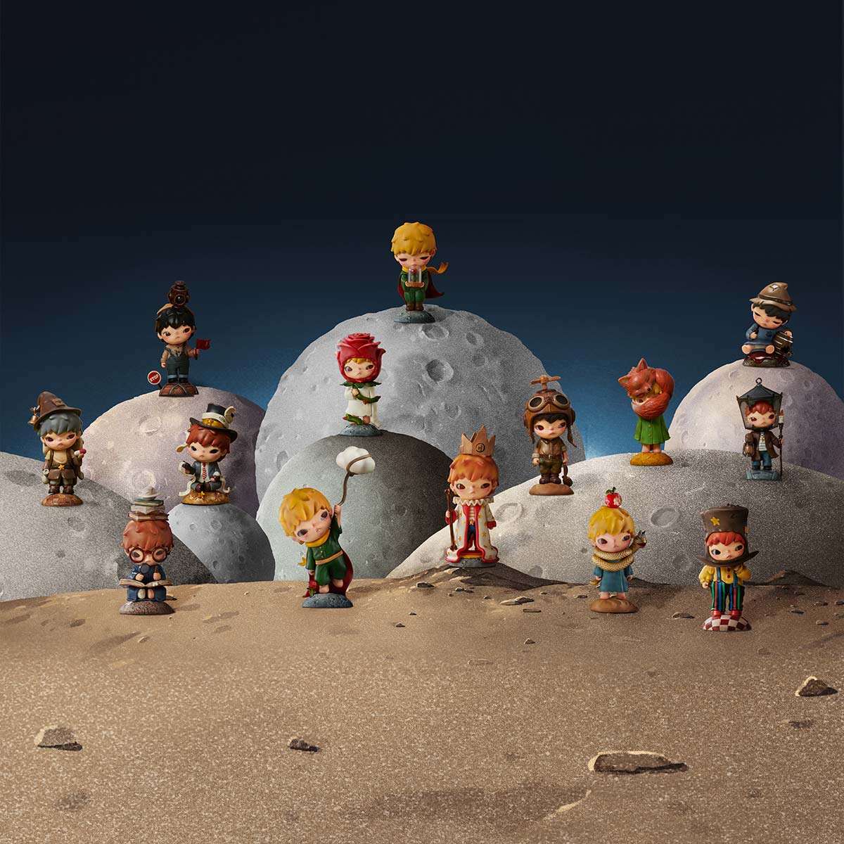 POP MART Hirono Le Petite Prince All Characters Product Show Blindbox Land