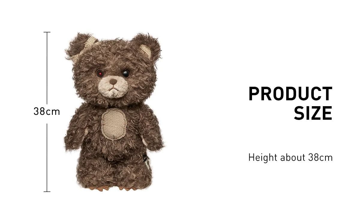POP MART Hirono Plush Bear Vinyl Größe Blindbox Land