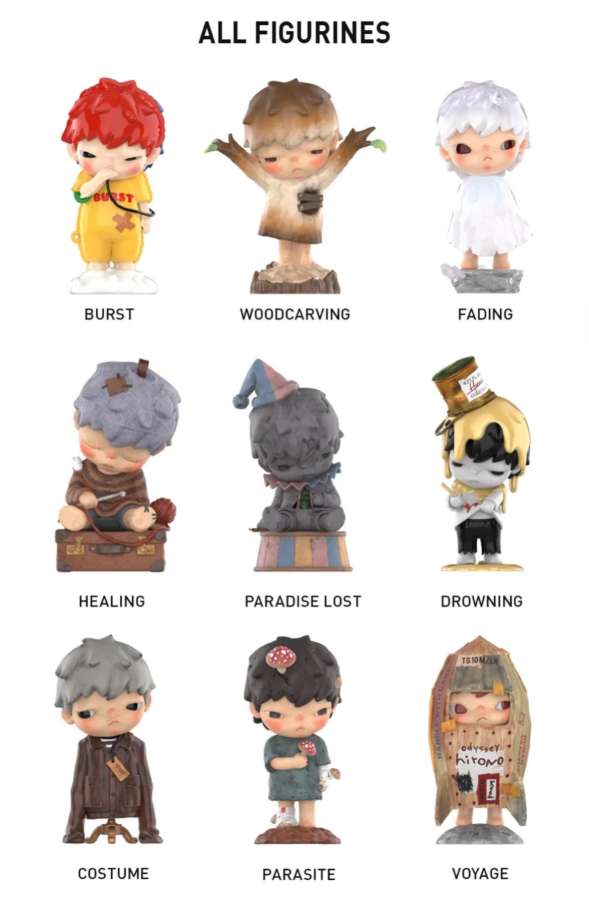 POP MART Hirono Reshape All Characters Blindbox Land