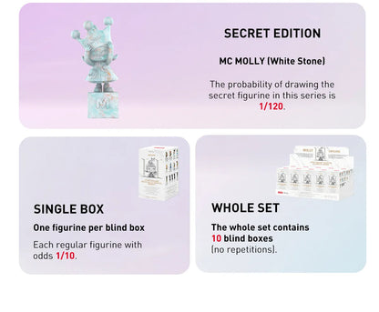POP MART MOLLY Anniversary Statues Classical Retro game rules 2 Blindbox Land