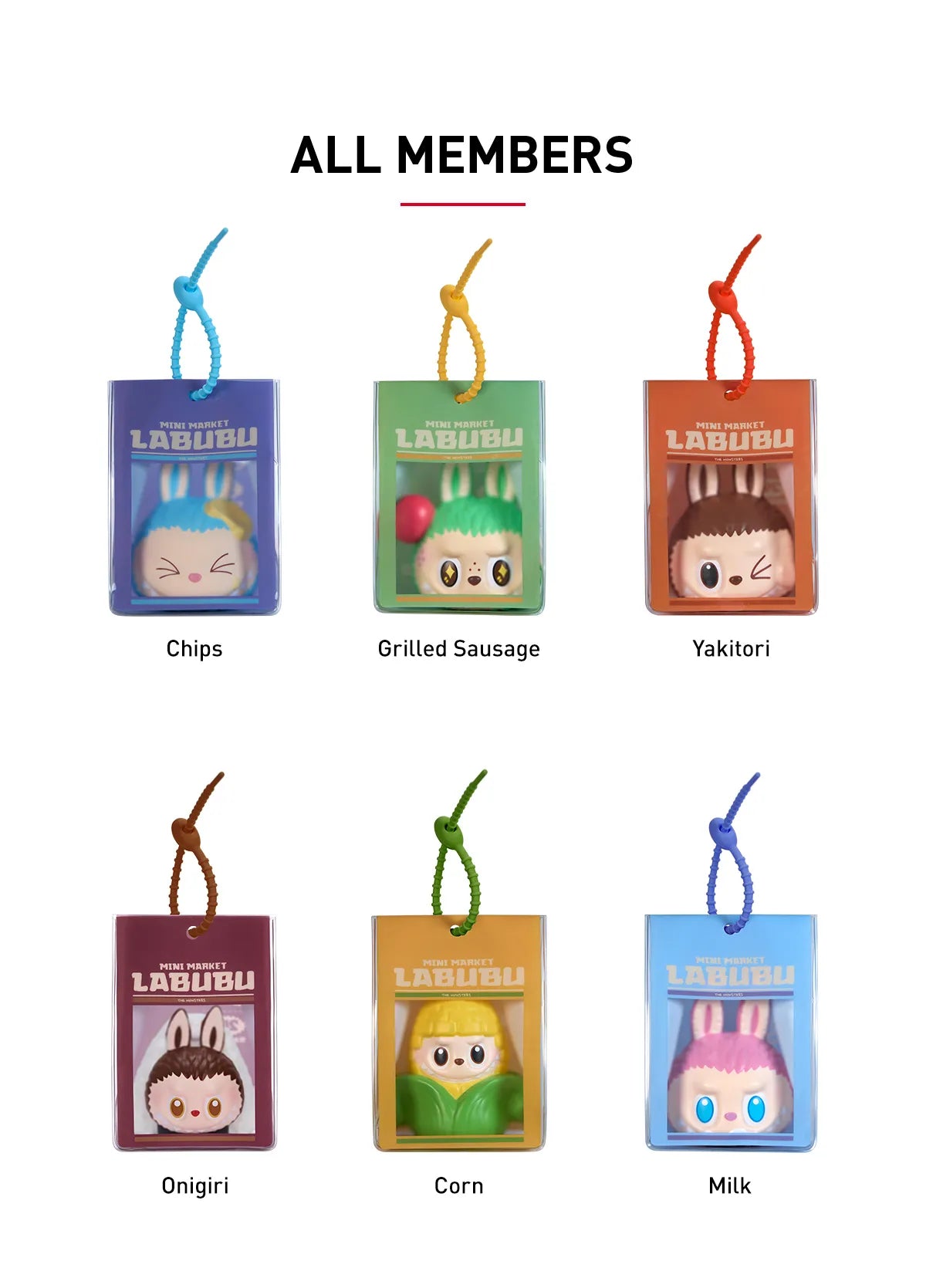 POP MART THE MONSTERS Wacky Mart Pinch Pendant all members Blindbox Land