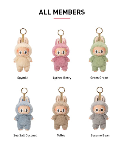 POP MART The Monsters Labubu Exciting Macaron Vinyl Plush Keyring All Characters Blindbox Land