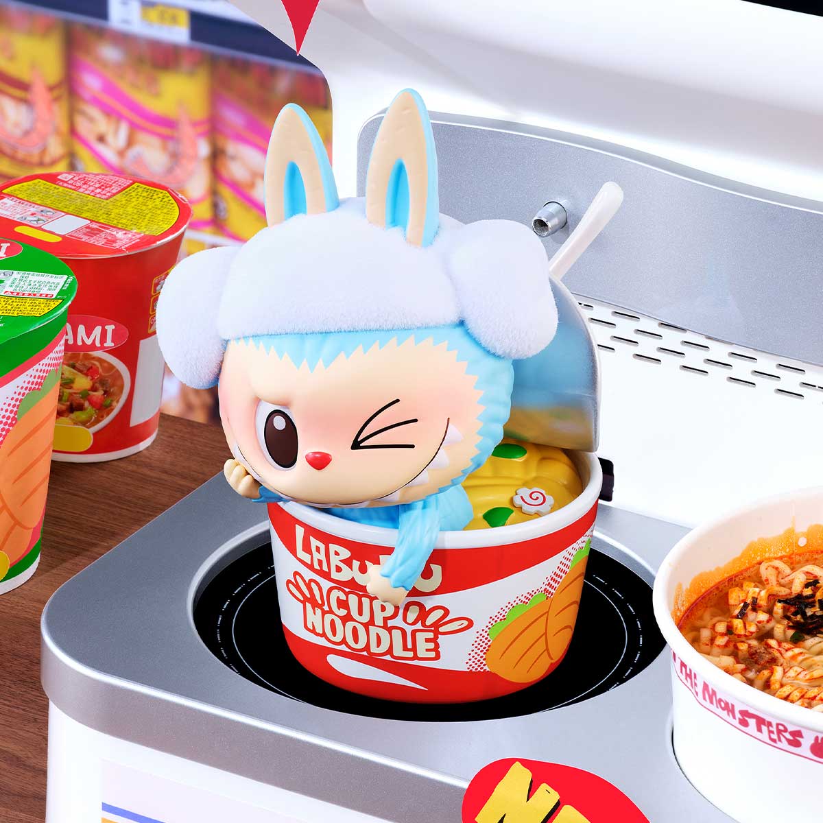 POP MART The Monsters Wacky Mart Cup Noodles Blindbox Land