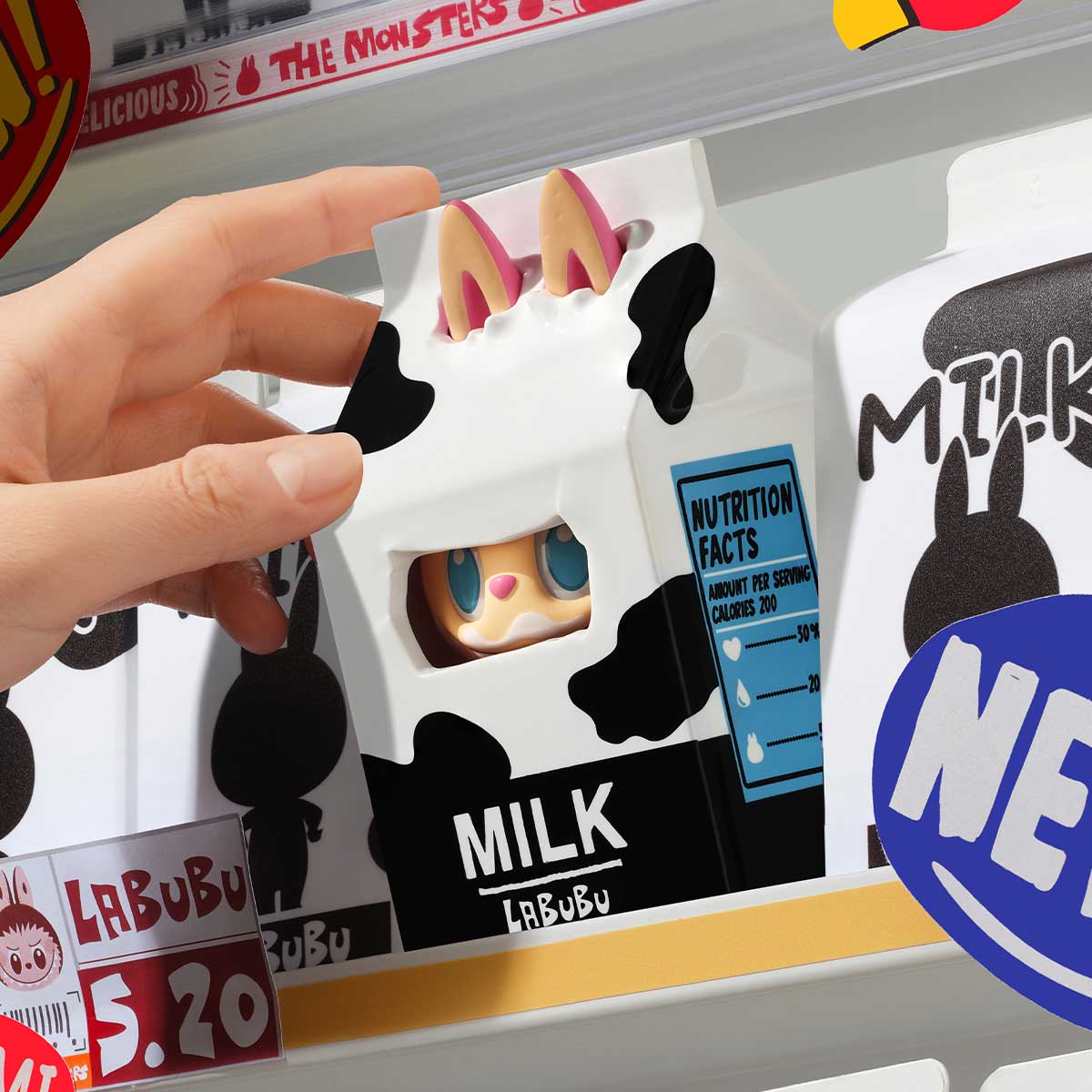 POP MART The Monsters Wacky Mart Milk Blindbox Land