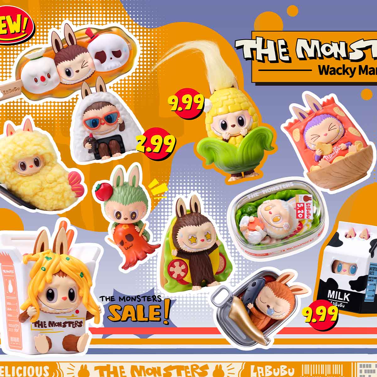 POP MART The Monsters Wacky Mart Product Show Blindbox Land