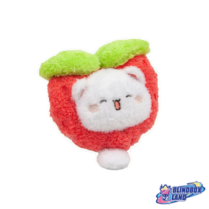 Peach Cat Meow Fluffball Fruit Plush Pouch Blindbox Land