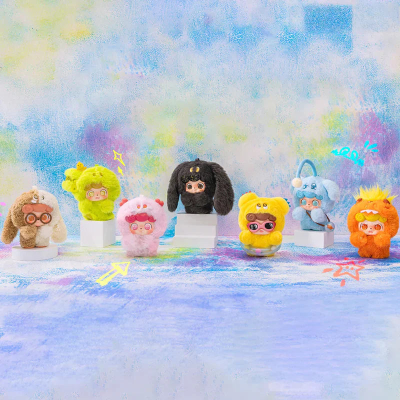Q.Kid Emotional Hairy Monsters Series Plüsch Blind Box Blindboxland Ungeheuer
