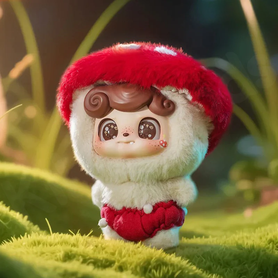 Q.Kid Fairy Tales Plush Keyring Roter Pilz Blindbox Land