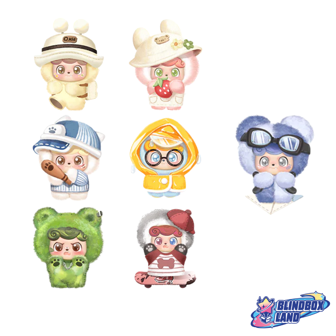 Q Kid Outdoor Activities Plüsch Figur All Characters Blindbox Land