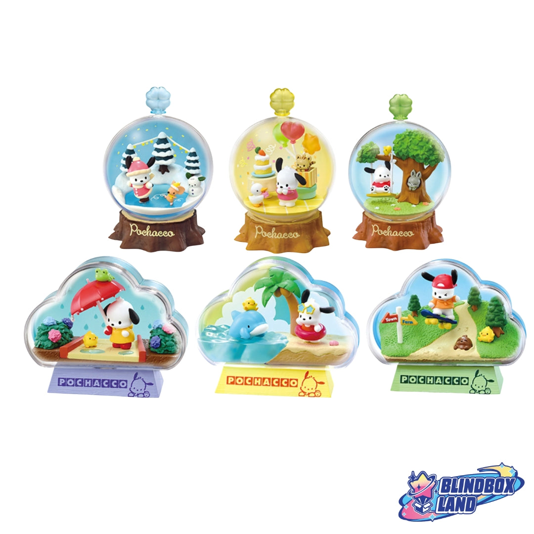 Re Ment Sanrio Pochacco Terrarium Collection Alle Designs Blindbox Land