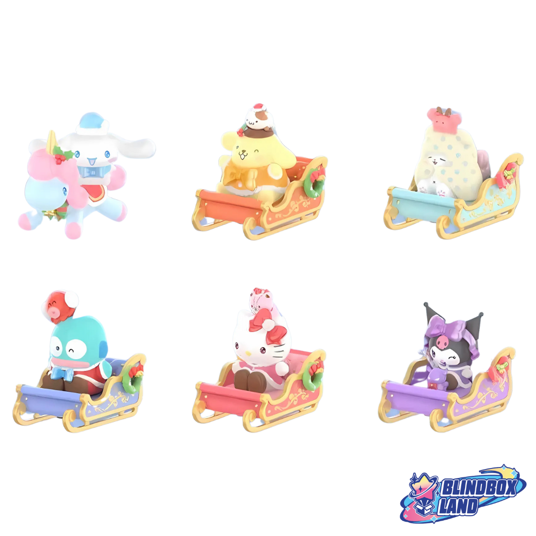 SANRIO Winter Sledding Team All Members Blindbox Land