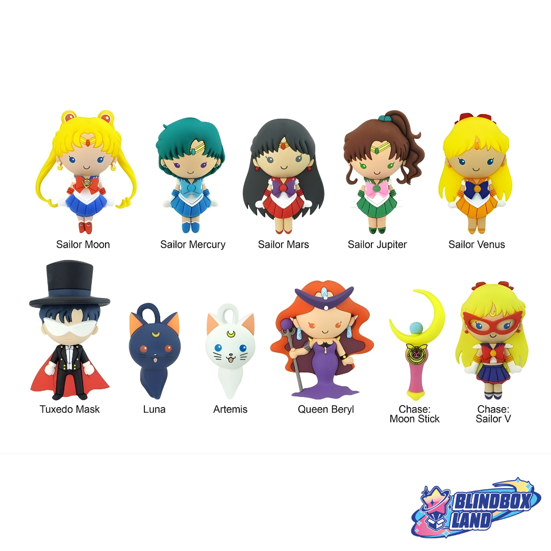 Sailor Moon Figural Ball Keyring Blindbag All Characters Blindbox Land