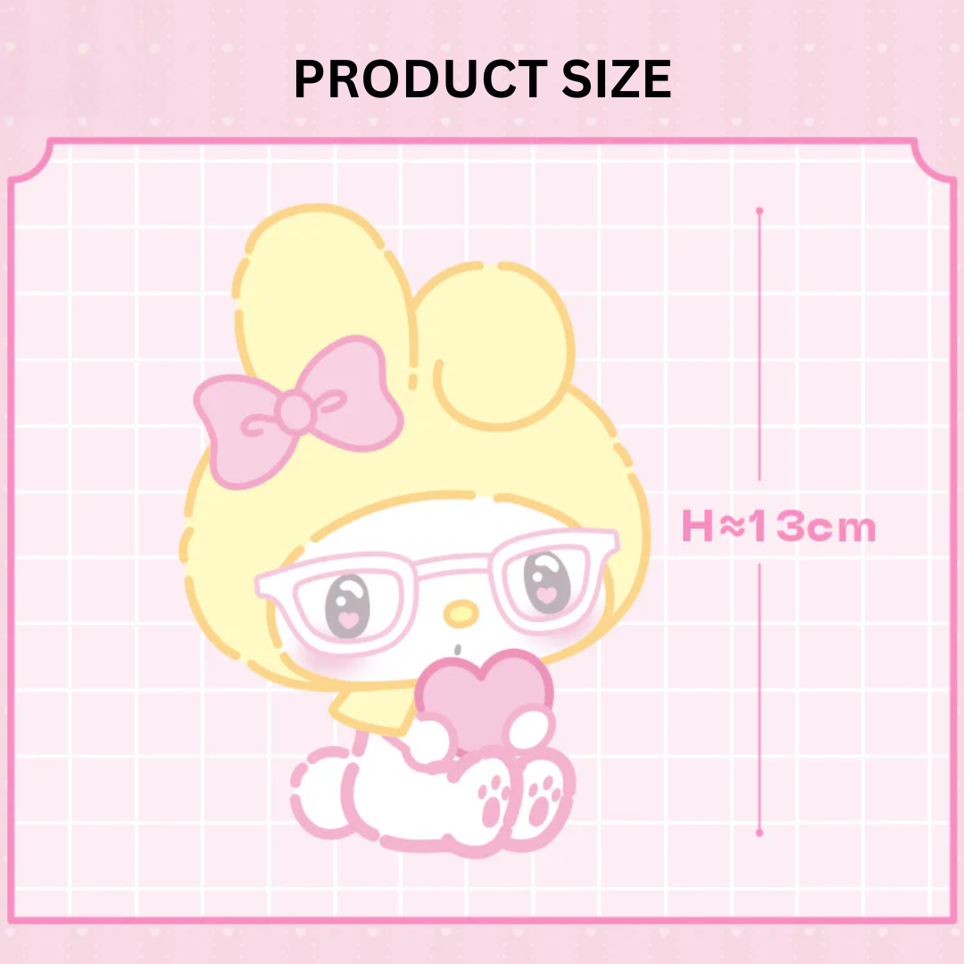 Sanrio My Melody 50th Anniversary Plush Keyring Product Size Blindbox Land