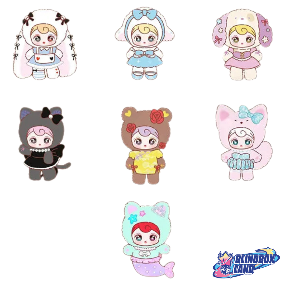 Sunnycoco Sweet Rebel Plush Keyring All Characters Blindbox Land