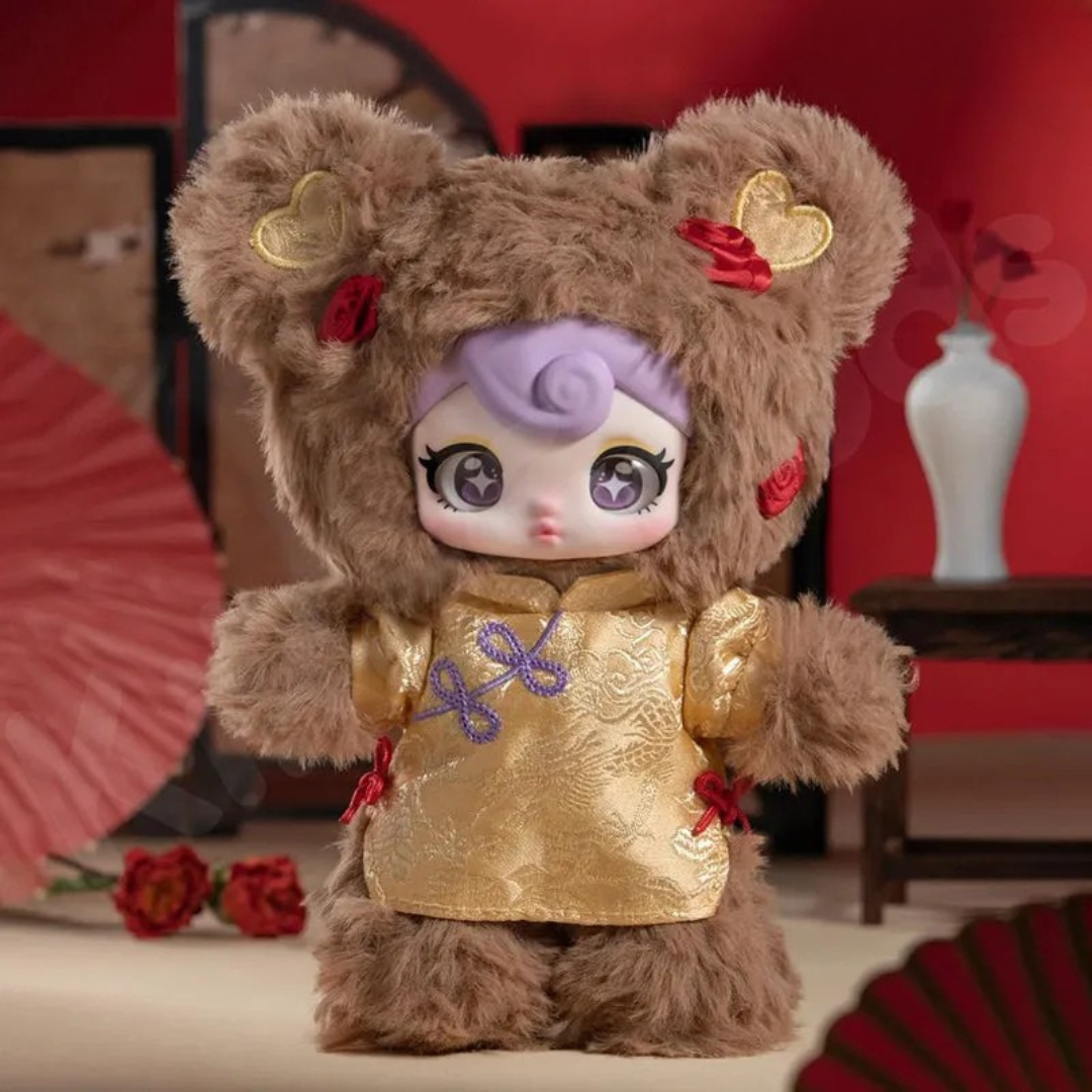 Sunnycoco Sweet Rebel Plush Keyring Qipao Bear Blindbox Land